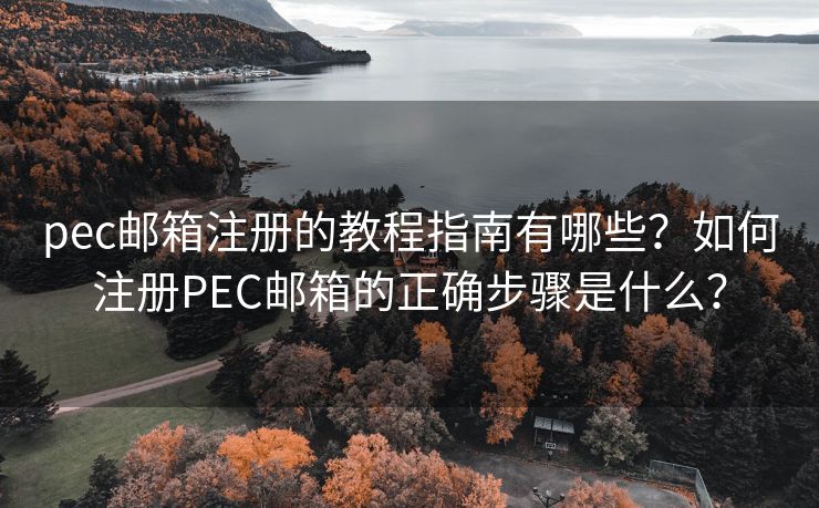 pec邮箱注册的教程指南有哪些？如何注册PEC邮箱的正确步骤是什么？