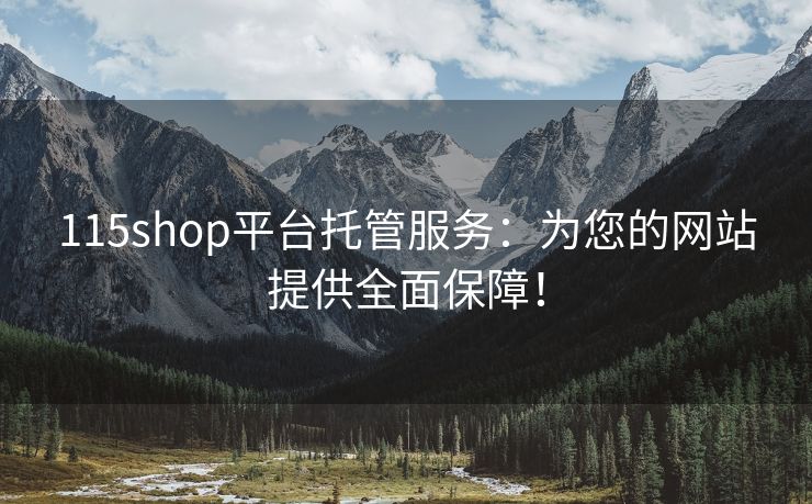 115shop平台托管服务：为您的网站提供全面保障！