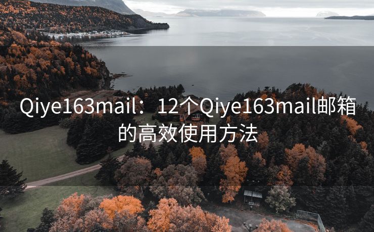 Qiye163mail：12个Qiye163mail邮箱的高效使用方法