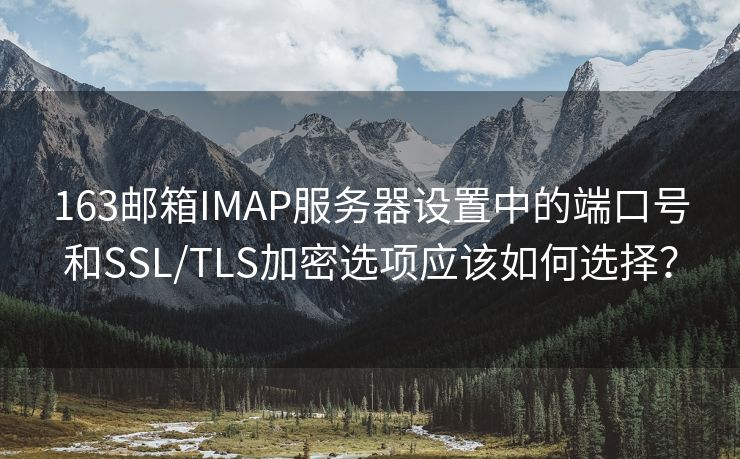 163邮箱IMAP服务器设置中的端口号和SSL/TLS加密选项应该如何选择？