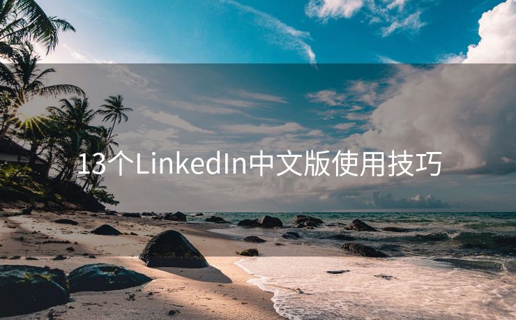 13个LinkedIn中文版使用技巧