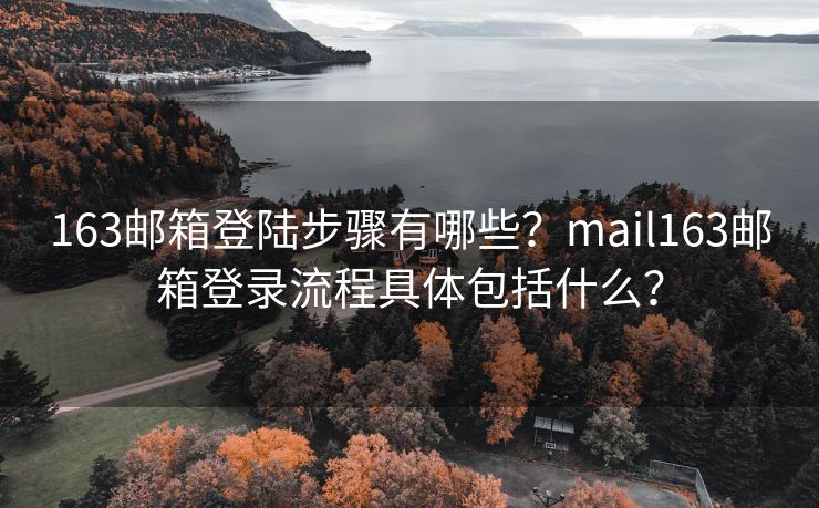 163邮箱登陆步骤有哪些？mail163邮箱登录流程具体包括什么？