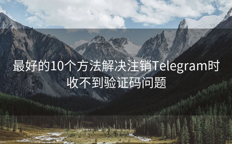 最好的10个方法解决注销Telegram时收不到验证码问题