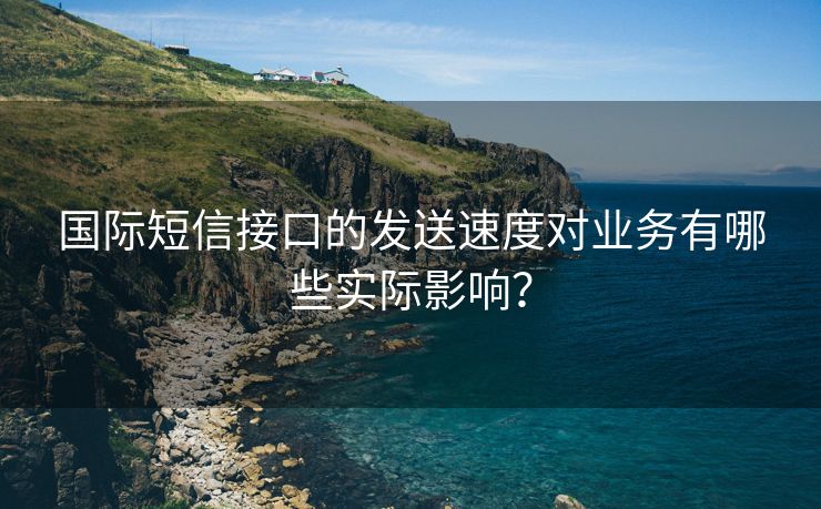 国际短信接口的发送速度对业务有哪些实际影响？