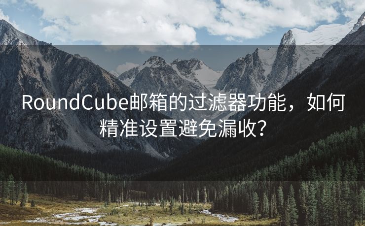 RoundCube邮箱的过滤器功能，如何精准设置避免漏收？