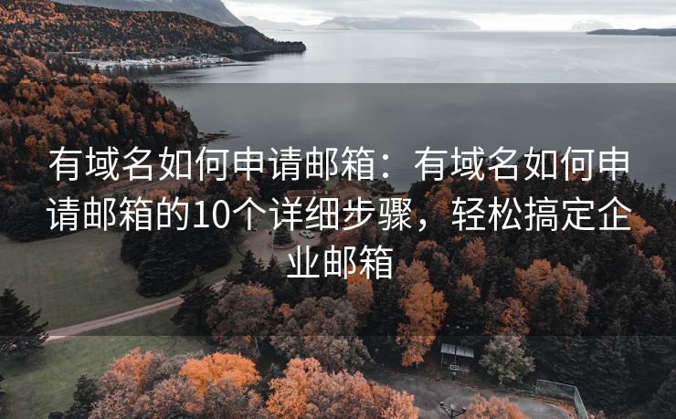 有域名如何申请邮箱：有域名如何申请邮箱的10个详细步骤，轻松搞定企业邮箱