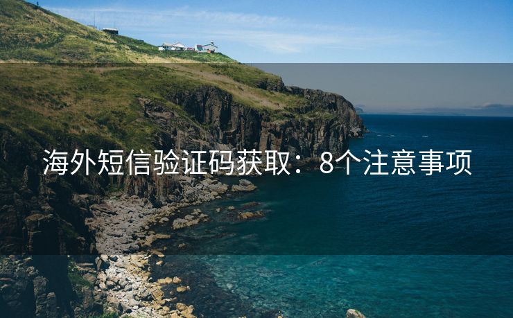 海外短信验证码获取：8个注意事项