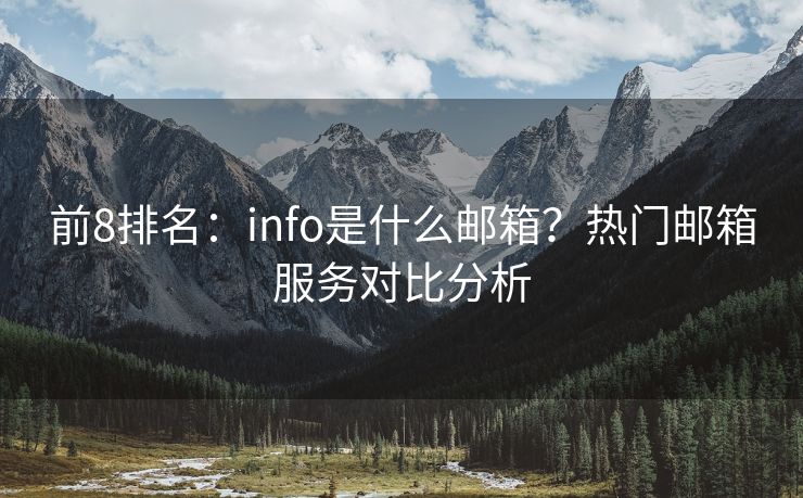 前8排名：info是什么邮箱？热门邮箱服务对比分析